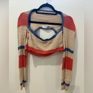 Free People beach crochet crop